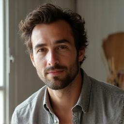 Corporate group photo with artwork